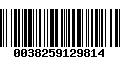 Código de Barras 0038259129814