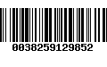 Código de Barras 0038259129852