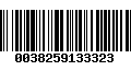 Código de Barras 0038259133323