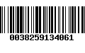 Código de Barras 0038259134061