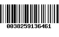 Código de Barras 0038259136461