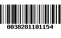 Código de Barras 0038281101154