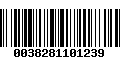 Código de Barras 0038281101239