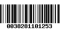 Código de Barras 0038281101253