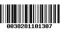 Código de Barras 0038281101307