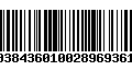 Código de Barras 00384360100289693617