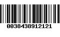 Código de Barras 0038438912121