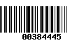 Código de Barras 00384445