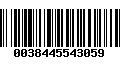 Código de Barras 0038445543059