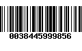 Código de Barras 0038445999856