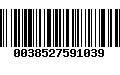 Código de Barras 0038527591039