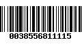 Código de Barras 0038556811115