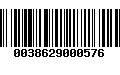 Código de Barras 0038629000576