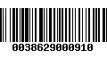 Código de Barras 0038629000910