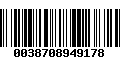 Código de Barras 0038708949178