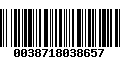 Código de Barras 0038718038657