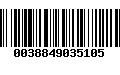 Código de Barras 0038849035105