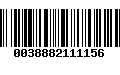 Código de Barras 0038882111156