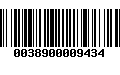 Código de Barras 0038900009434