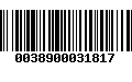 Código de Barras 0038900031817