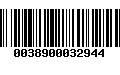 Código de Barras 0038900032944