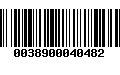 Código de Barras 0038900040482