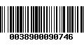 Código de Barras 0038900090746