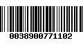 Código de Barras 0038900771102