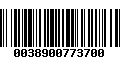 Código de Barras 0038900773700