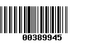 Código de Barras 00389945