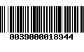 Código de Barras 0039000018944