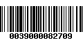 Código de Barras 0039000082709