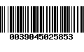 Código de Barras 0039045025853