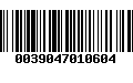 Código de Barras 0039047010604