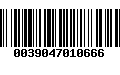 Código de Barras 0039047010666