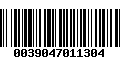 Código de Barras 0039047011304