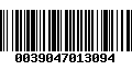 Código de Barras 0039047013094