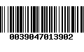 Código de Barras 0039047013902