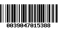 Código de Barras 0039047015388