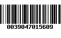 Código de Barras 0039047015609