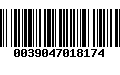 Código de Barras 0039047018174