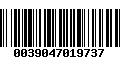 Código de Barras 0039047019737