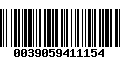 Código de Barras 0039059411154