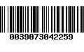 Código de Barras 0039073042259