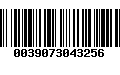 Código de Barras 0039073043256