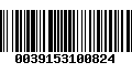 Código de Barras 0039153100824