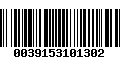 Código de Barras 0039153101302