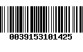 Código de Barras 0039153101425