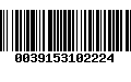 Código de Barras 0039153102224