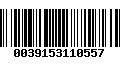 Código de Barras 0039153110557